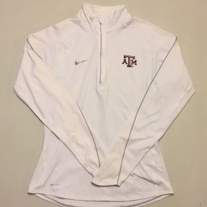 Texas A&M Nike Dri-Fit Quarter-Zip Shirt